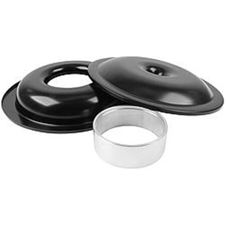 Allstar Performance 14 in. Lightweight Air Cleaner Kit No Element 2 in. Spacer; Black ALL25907